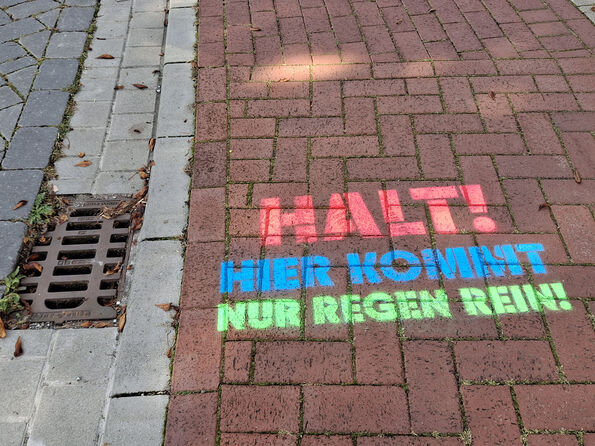 Kippenkampagne Etappe 1 Graffiti